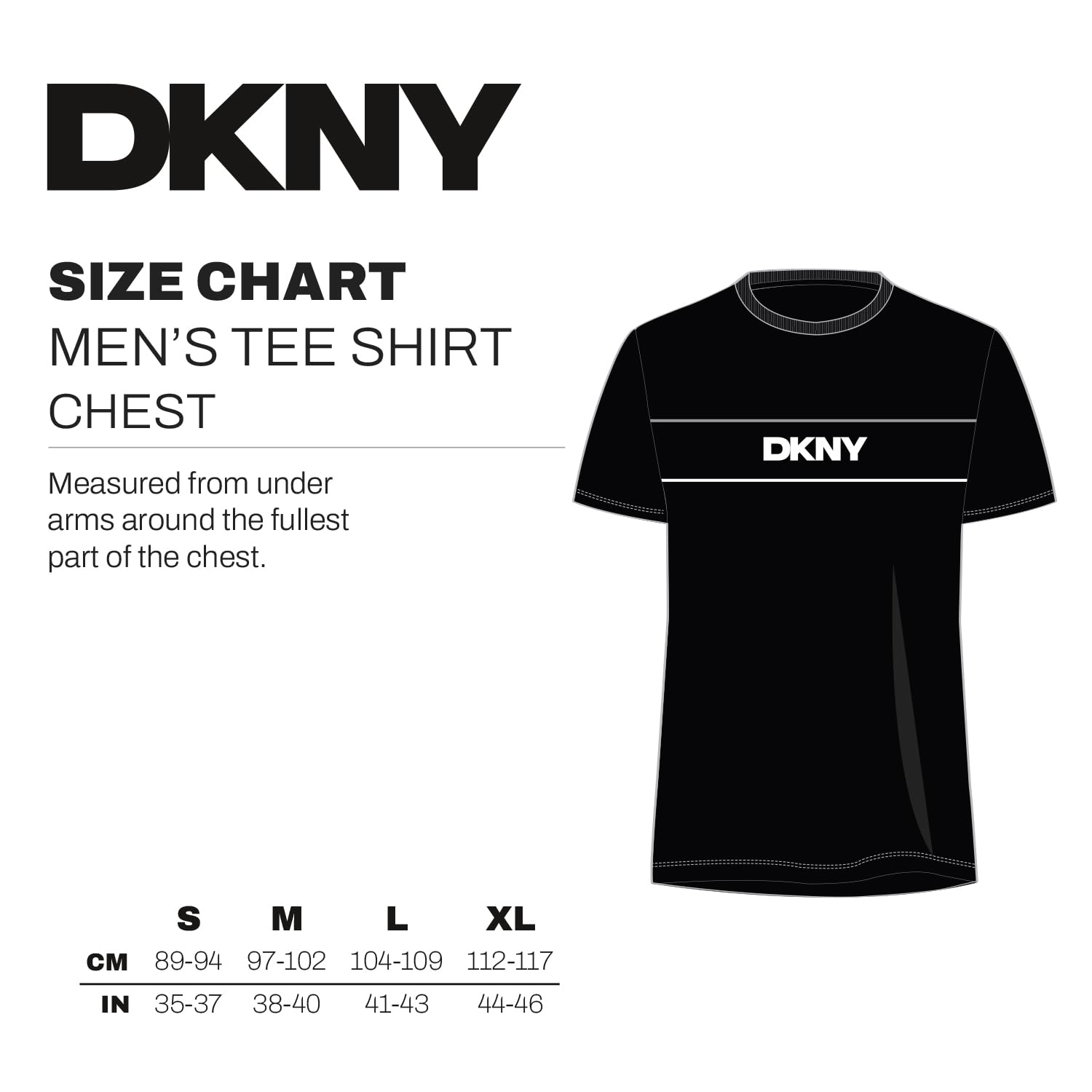DKNY Cavaliers Camiseta Hombre (Pack de 1)