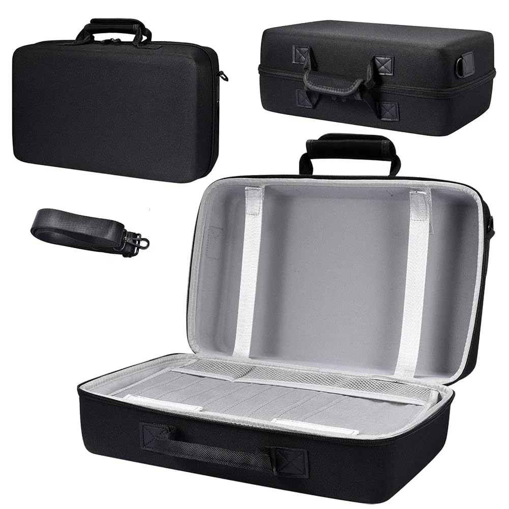 yantralay Funda de transporte para PS 5 Slim Console Gamepad Controller Auricular VR Travel Bag Playstatio n 5 Slim Accessories - Gris