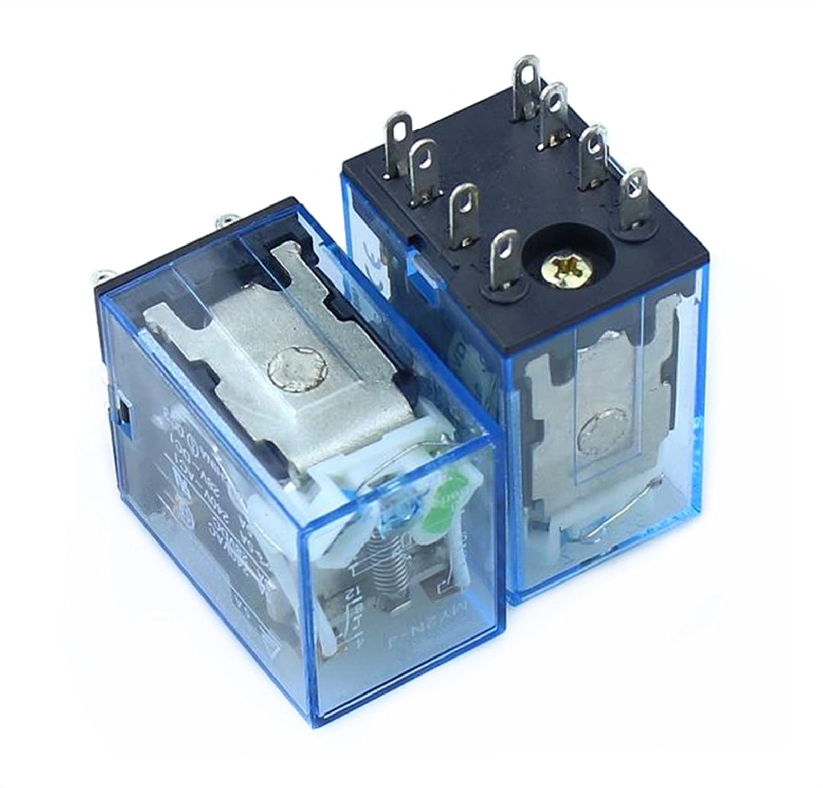 CZKE 10pcs MY2P HH52P MY2NJ 12V/24V AC/DC Bobina de propósito General Dpdt Micro Mini relé con zócalo (Size : DC 24V)