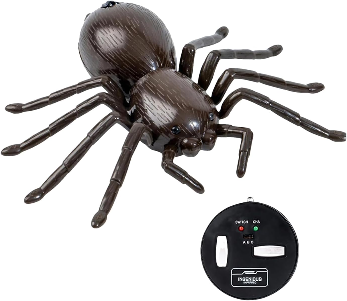 Remote Control Spider - Fast-Moving Spider Fun, RC Tarantula With LED Eyes | Gags & Practical Surprise Joke Toys With Moving Legs, Robot Spiders For Birthday Party Joke Prank