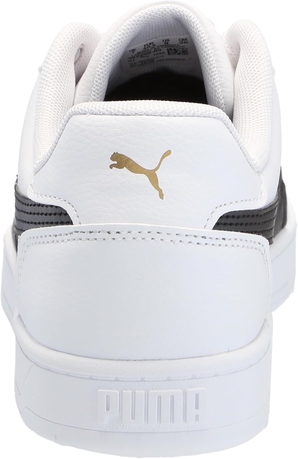 PUMA Mens Caven 2.0 Sneaker, Mens White Mens Black-Gold, 7.5 - Image 3