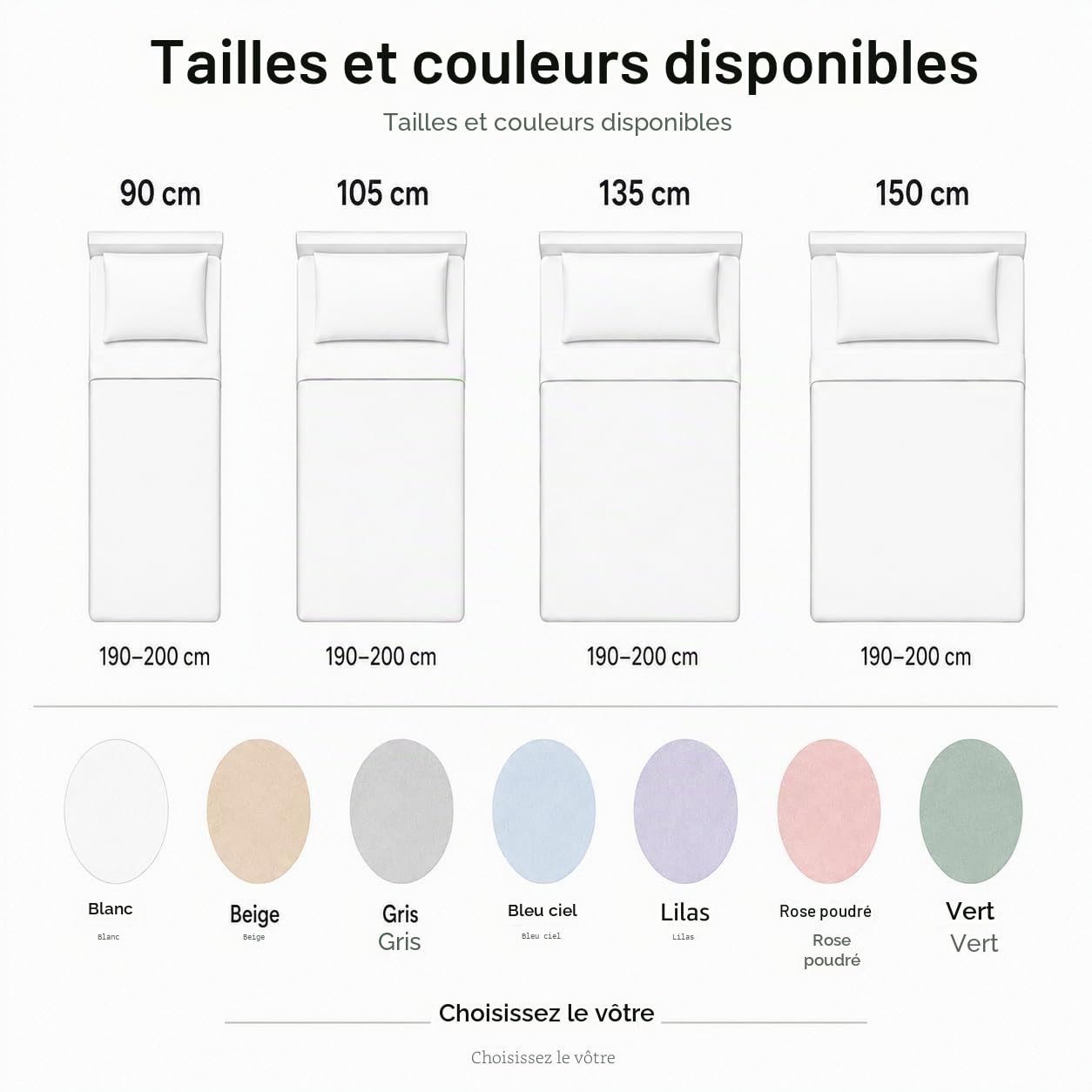Degrees Home Premium – Parure de Lit 4 Pièces en Microfibre Brossée (140x190) – Drap-Housse, Drap Plat et 2 Taies d’Oreiller (50x70) – Ultra Doux, Résistant et Certifié Oeko-Tex