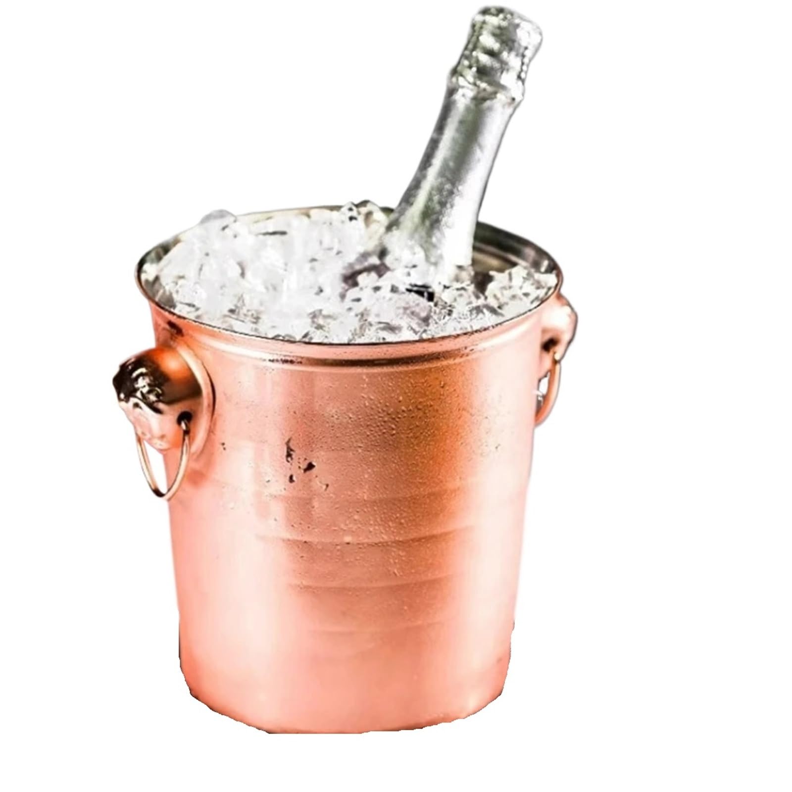 Cubo de hielo de acero inoxidable con forma de cabeza de tigre, cubo for champán, cubos for enfriar cerveza y vino tinto, enfriador de lujo, herramientas for bar en casa Per Casa, Bar(Copper 5000ml)