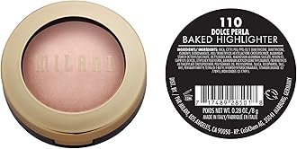 Milani Highlighter Makeup - Baked Contour Powder & Face Highligher, Made in Italy - Dolce Perla