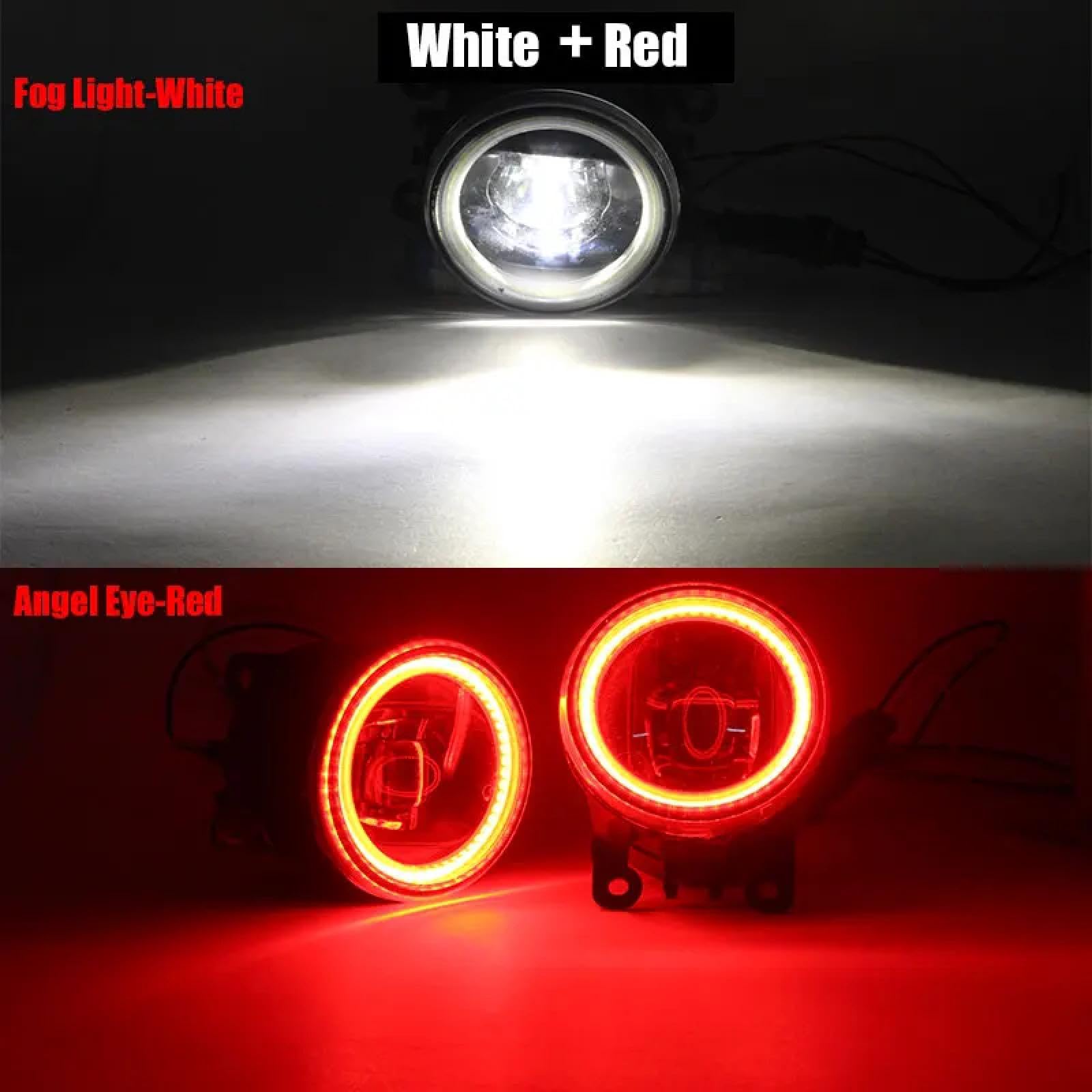 Mistlampen Dla Figo Dla Ka+ Dla Ka 2015 2016 żarówka LED samochodowa H11 przednie światło przeciwmgielne Angel Eye światło do jazdy dziennej DRL 4000 Dla lm 12V