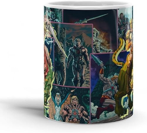 Miniatura 2 de Mug He White Ceramic Man Collage  Gifts Masters 11oz 15oz Of The Universe Taza clásica para café, café con leche, chocolate o té