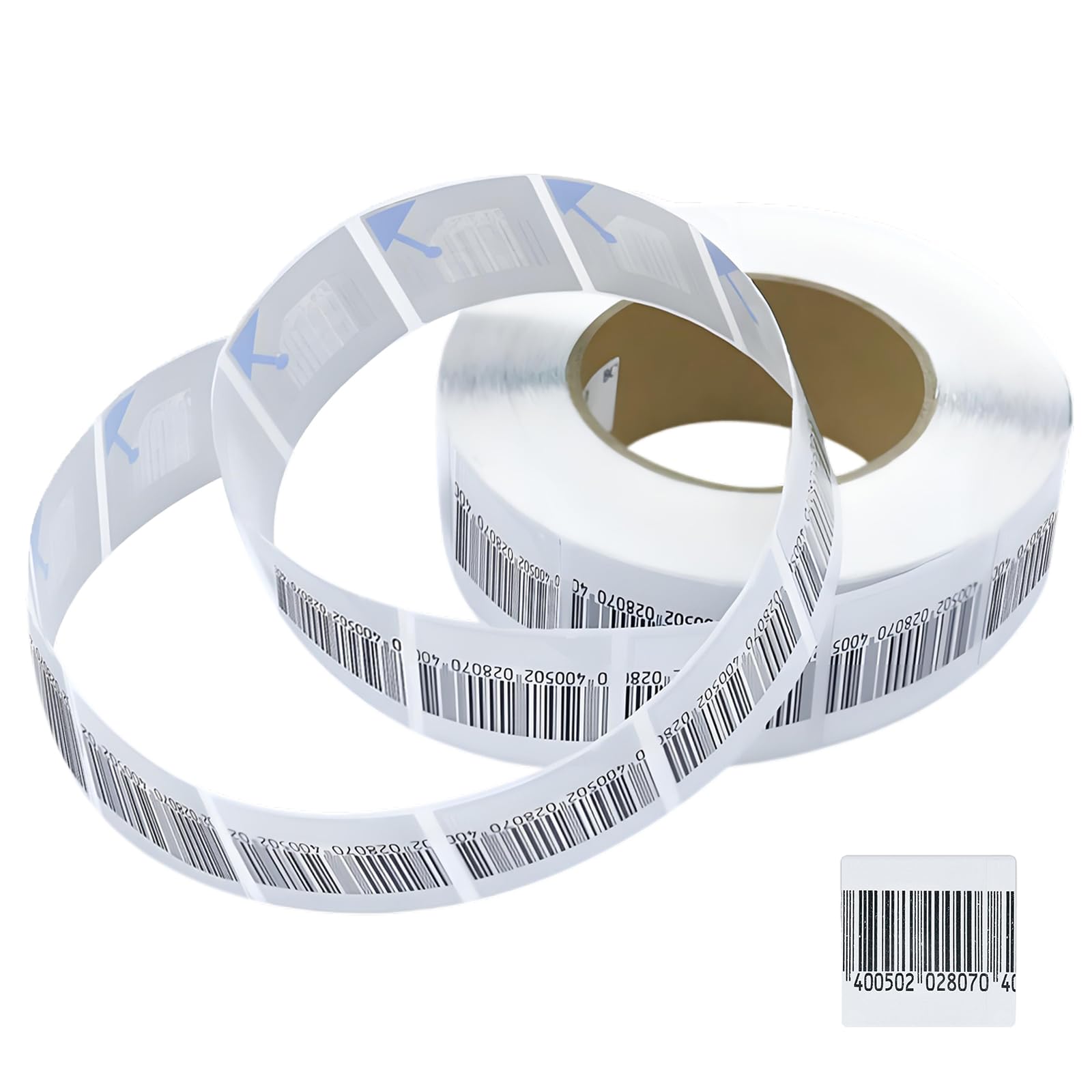 Étiquette Antivol de Sécurité pour Magasin, Autocollant RF 8,2 MHz 40×40 mm, Compatible avec les Systèmes Antivol Électroniques RF (EAS) pour Boutiques et Commerces de Détail 1000 pièces