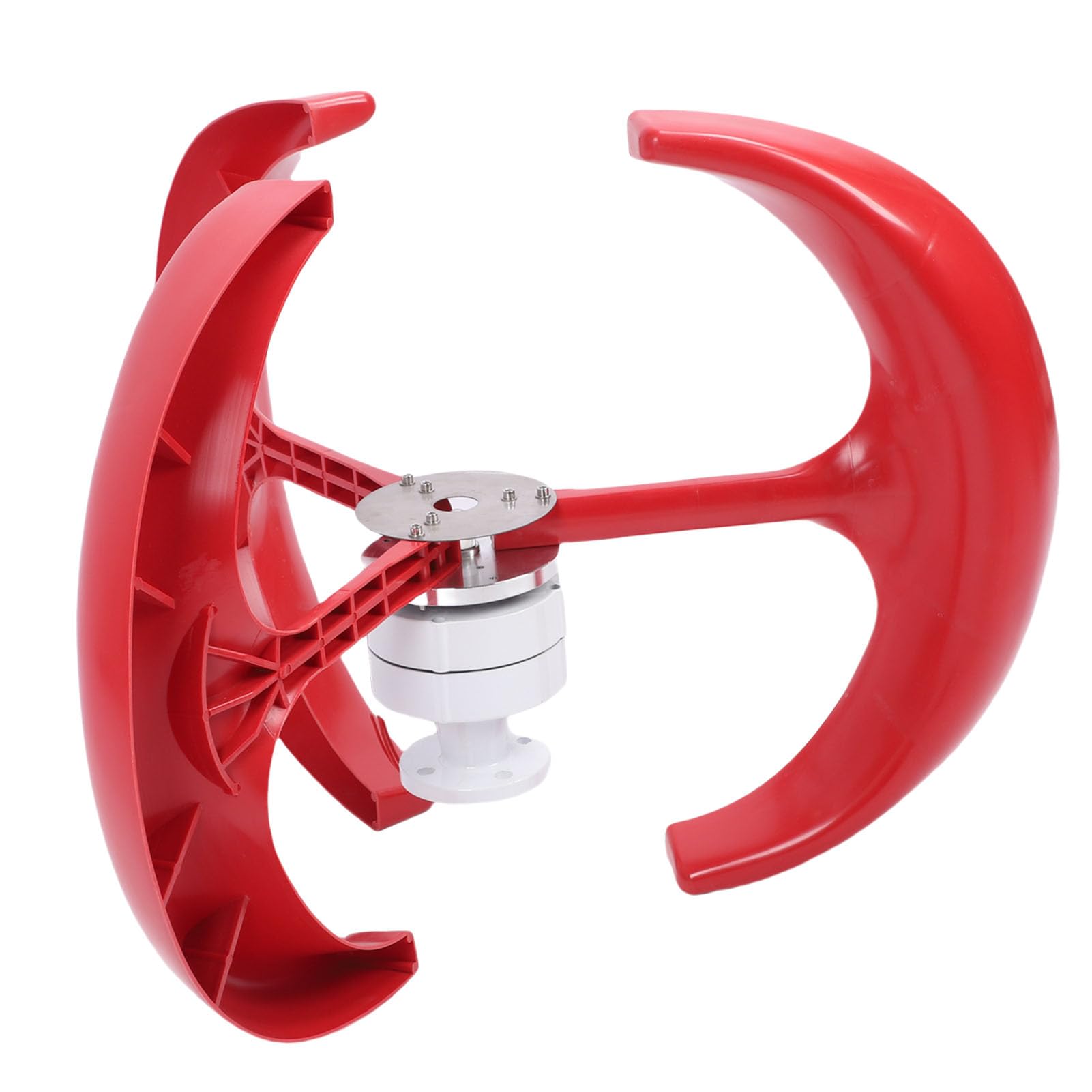 Generic Kit Generatore Eolico con Rotore a Basso Rumore da 300 W, Ideale per Lampioni Esterni con Design a Forma di Lanterna Rossa per Uso Domestico