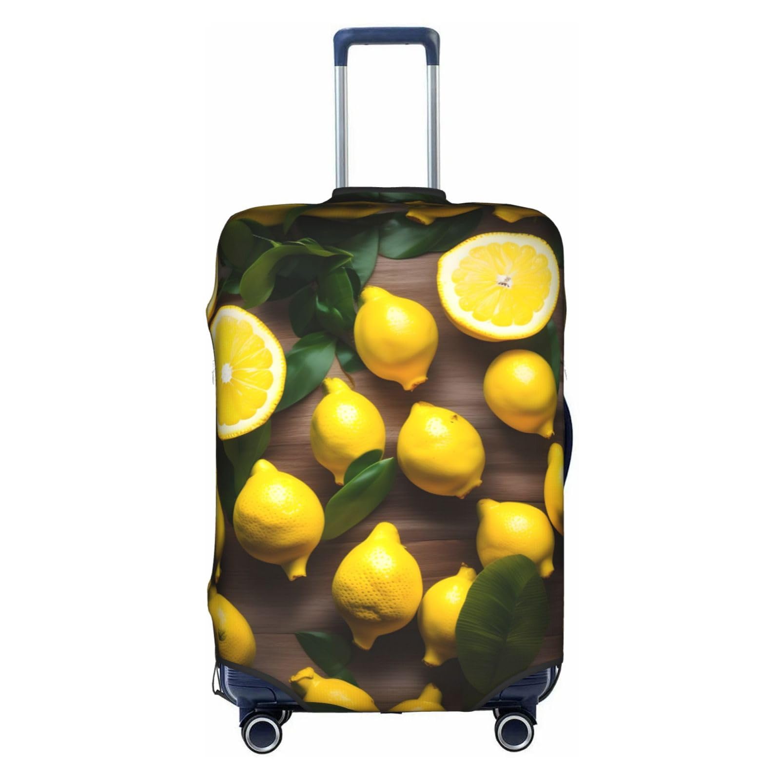 Housse de bagage Fresh Tropical Lemons protectrice lavable pour valise de 45 à 81 cm
