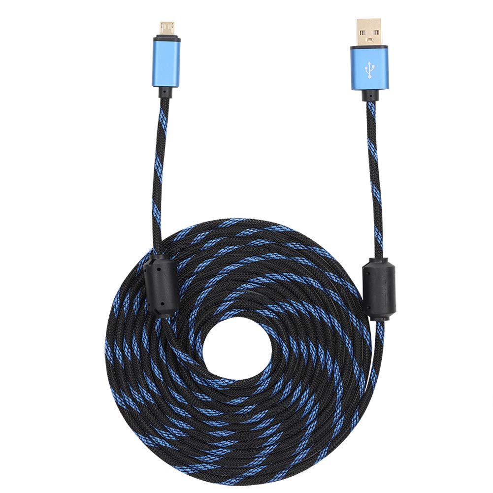 linxiaojix Game Controller Charging Cable 3 m Wear-Resistant ABS Powerful for PS4 Gamepad