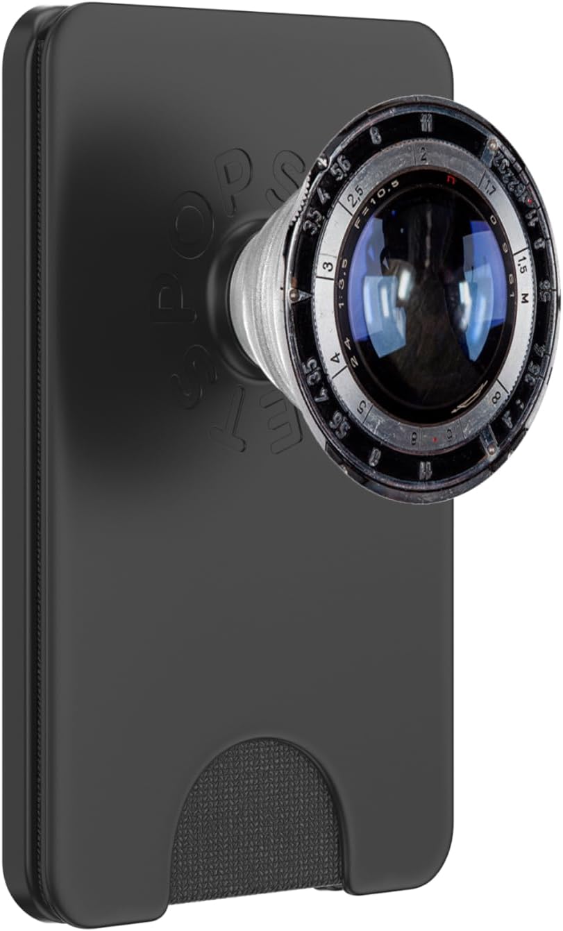 Old Type Camera Lens PopSockets PopWallet for MagSafe