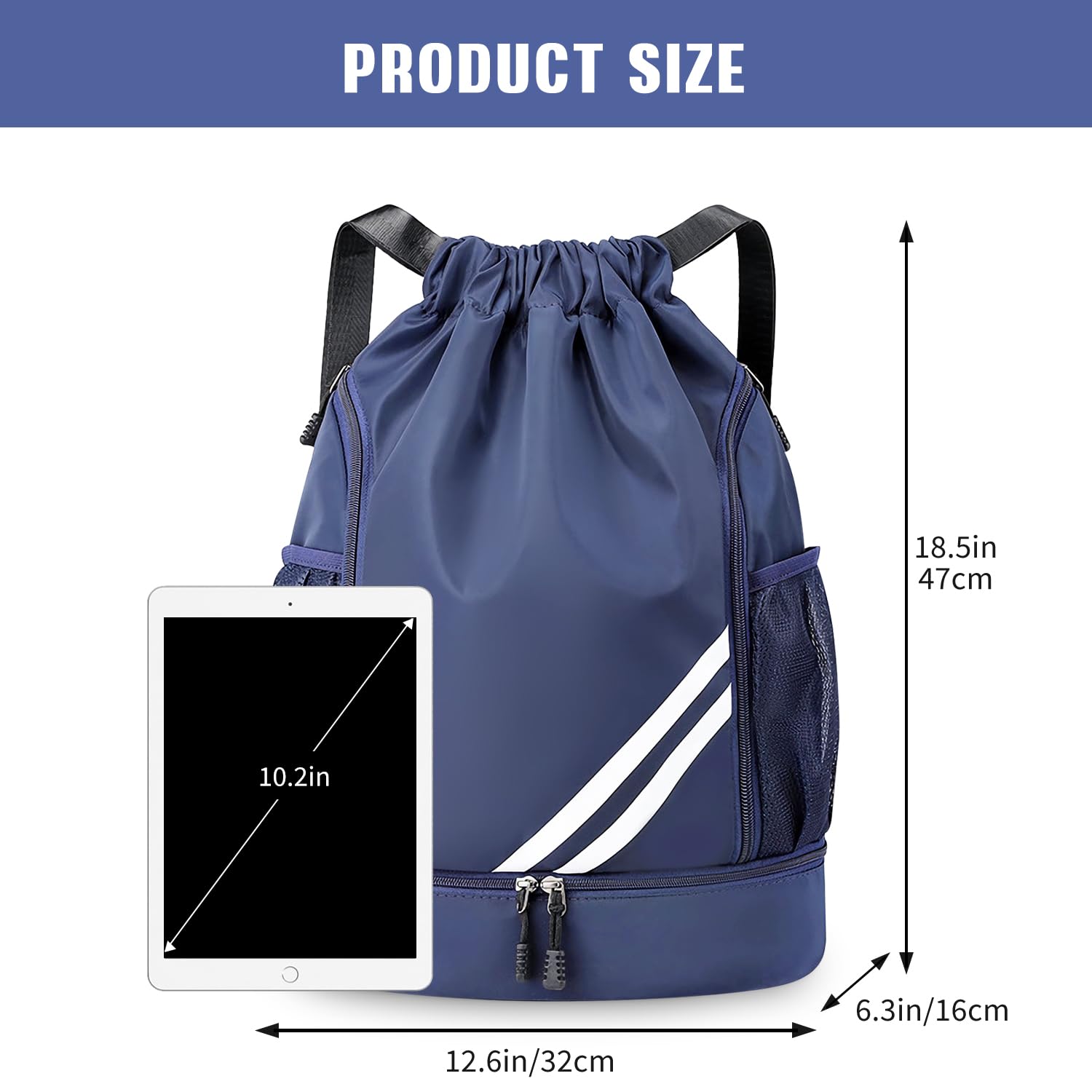 Sec Et Humide Séparé Sac De Natation Portable Cordon De