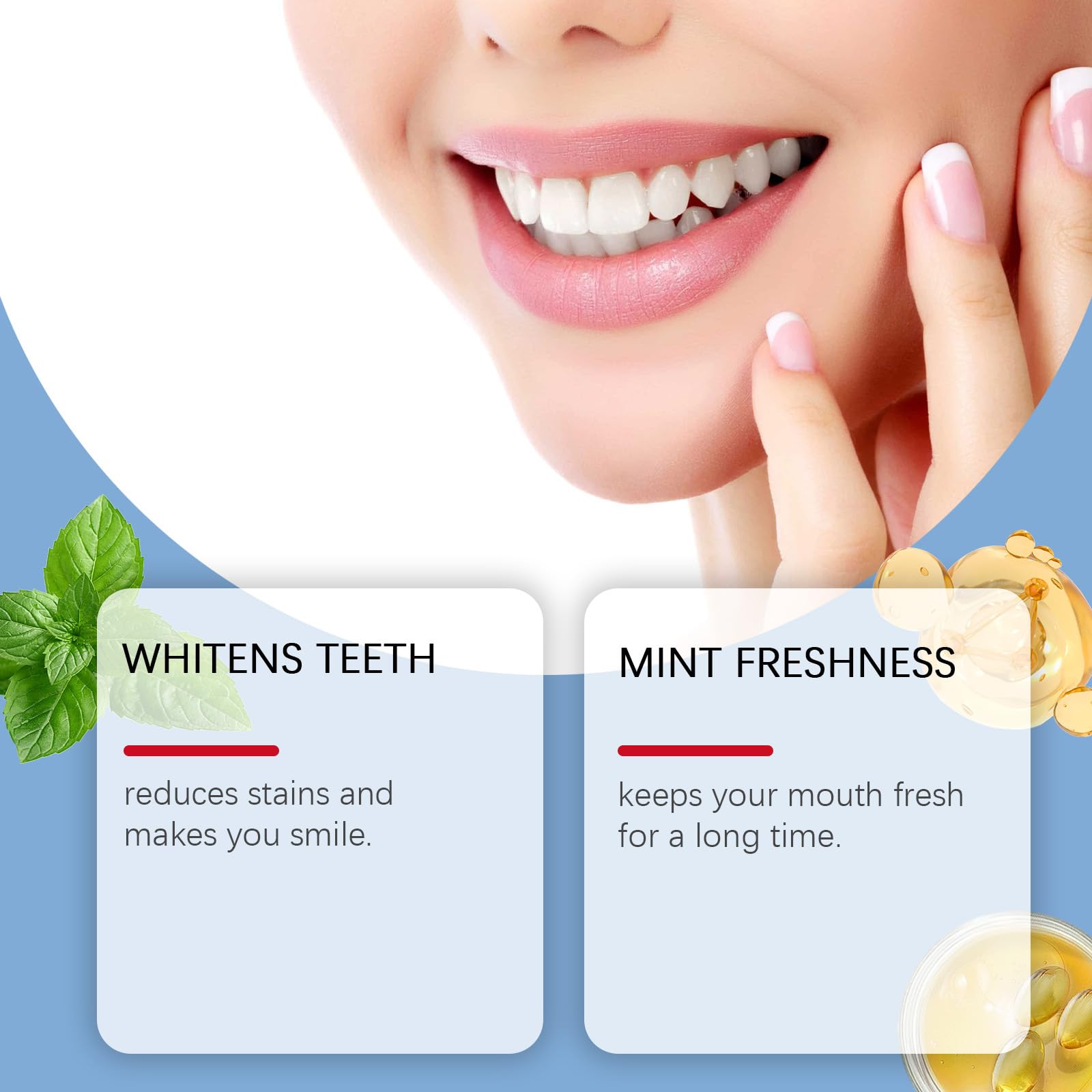 Dentifricio con idrossiapatite al 9,9% per una migliore protezione dello smalto dei denti, dentifricio senza fluoruro per denti sensibili, ripara e rafforza lo smalto dei denti, migliora la salute