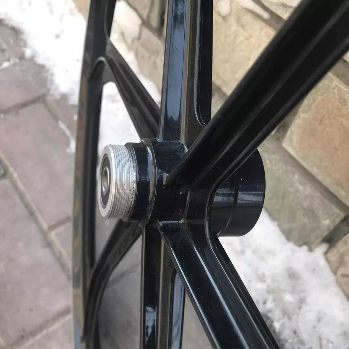 26 inch Black Aluminum Alloy Rear Mag Wheel/Bike Rear Rim 135MM with 36T/44T Sprocket-Gas Motorized Bicycle