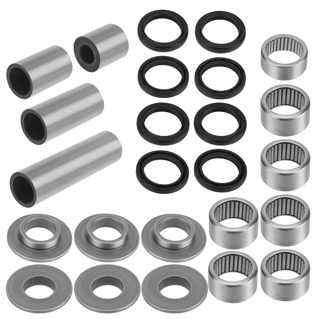 Kit de rodamientos y retenes del sistema de bieletas del basculante apto para Kawa-saki Arctic Cat ATV KFX400 DVX 400 2003-2008 92046-S018 3406-096