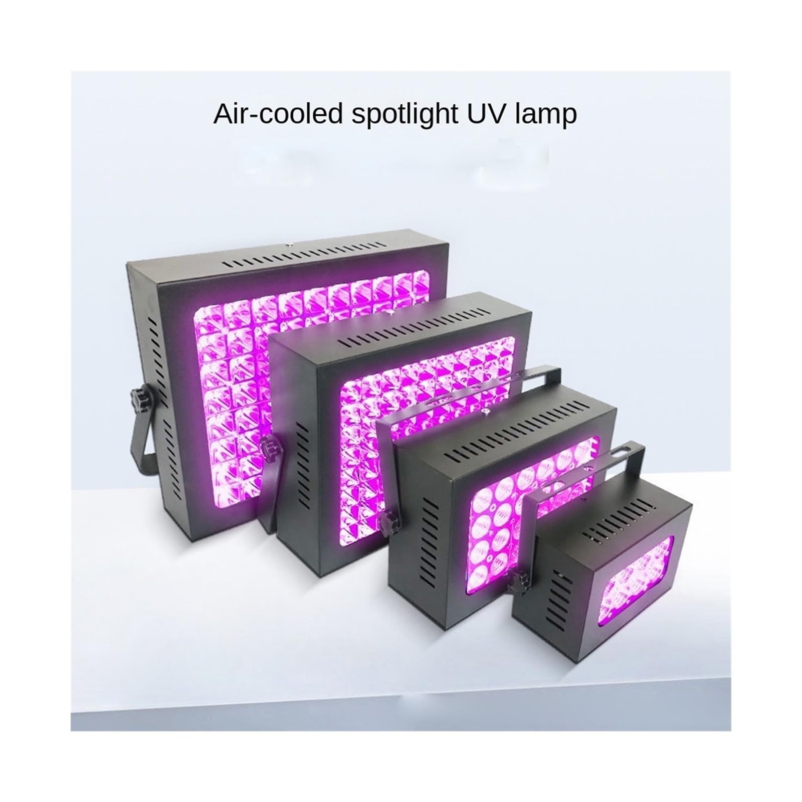 lámpara de curado UV, Lámpara De Curado Resina, Tinta Aceite Verde, Adhesivo Sin Sombras, LED Ultravioleta Alta Intensidad, 395nm, 405nm, Refrigerado Por Aire(365nm,400W)