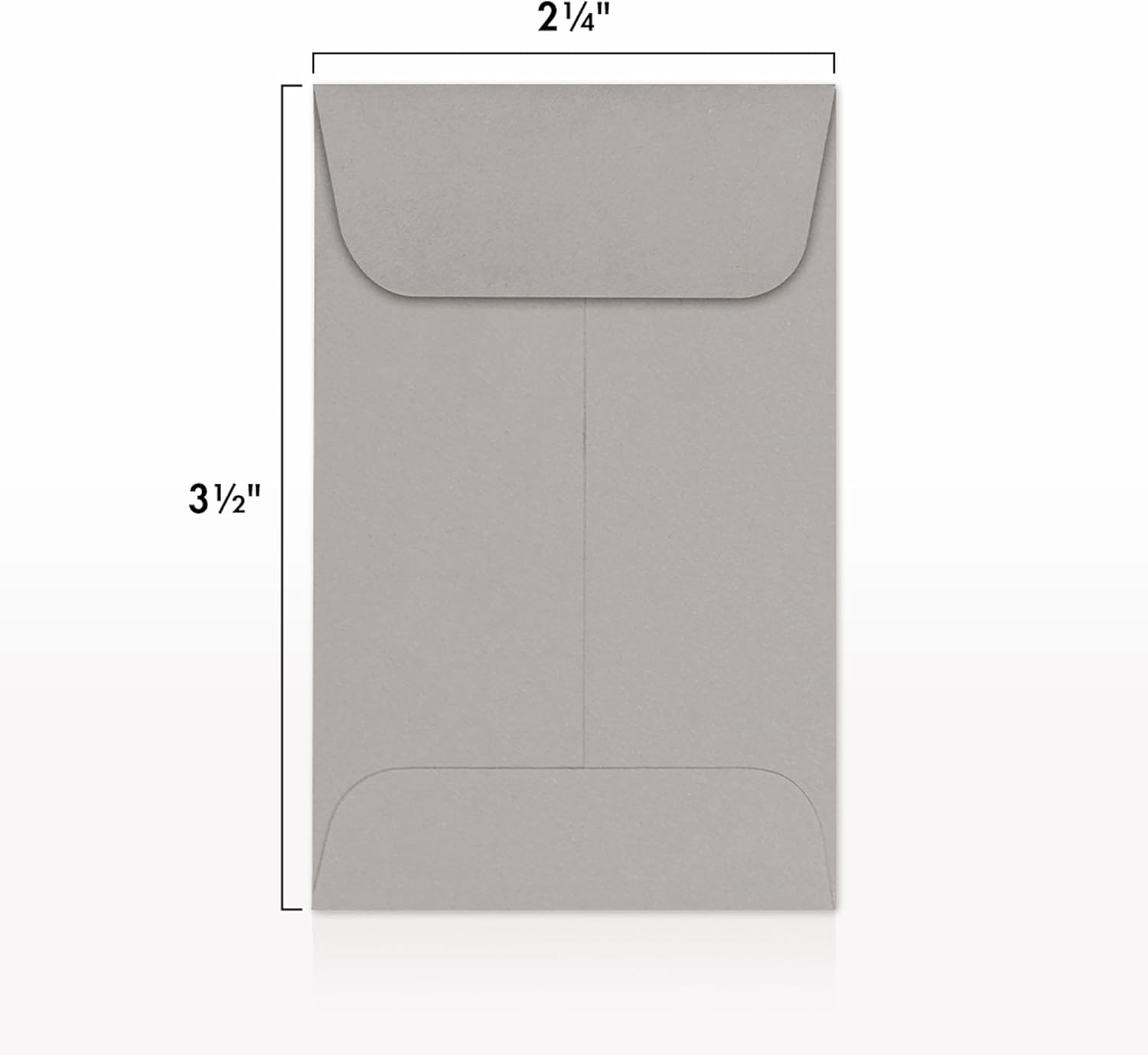 LUXPaper #1 Coin Envelopes | 2 1/4" x 3 1/2" | Gray Wove | 28lb. Text | 250 Qty