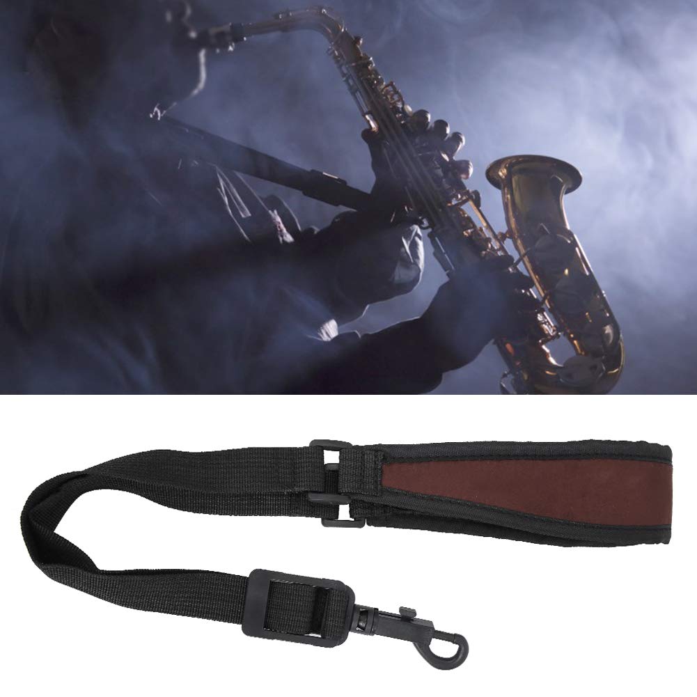 4 en 1 Juego de saxofón Sax Reed Boquilla Silenciador Silenciador Correa para el cuello para accesorio de saxo alto