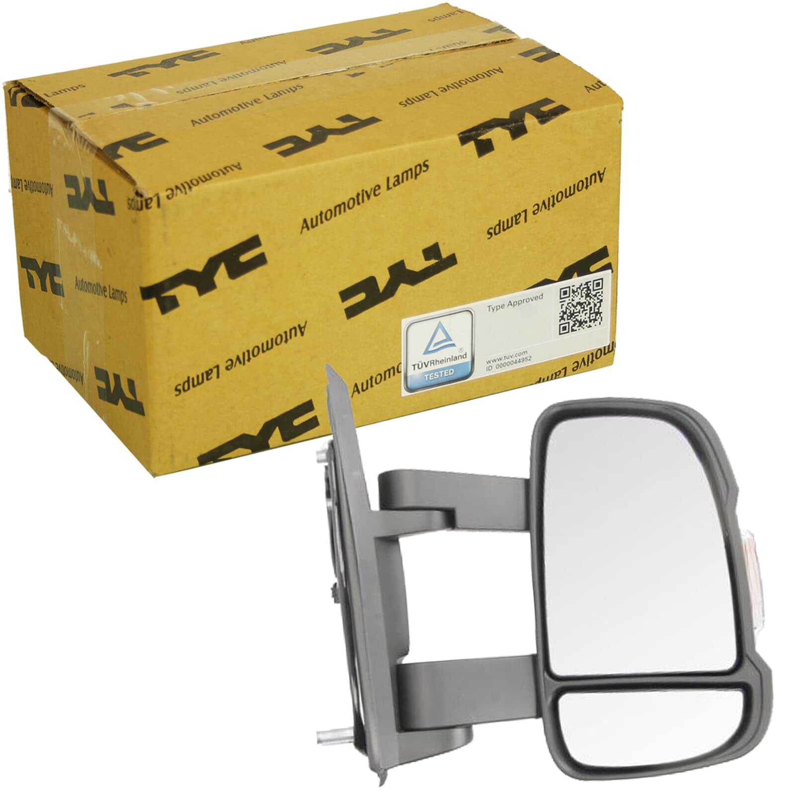 TYC 309-0153 Rétroviseur extérieur pour ajustage électrique des rétroviseurs convexe chauffant Bras moyen de rétroviseur droit Compatible avec FIAT Ducato III Van 250, 290 Ducato III Minibus 250, 290