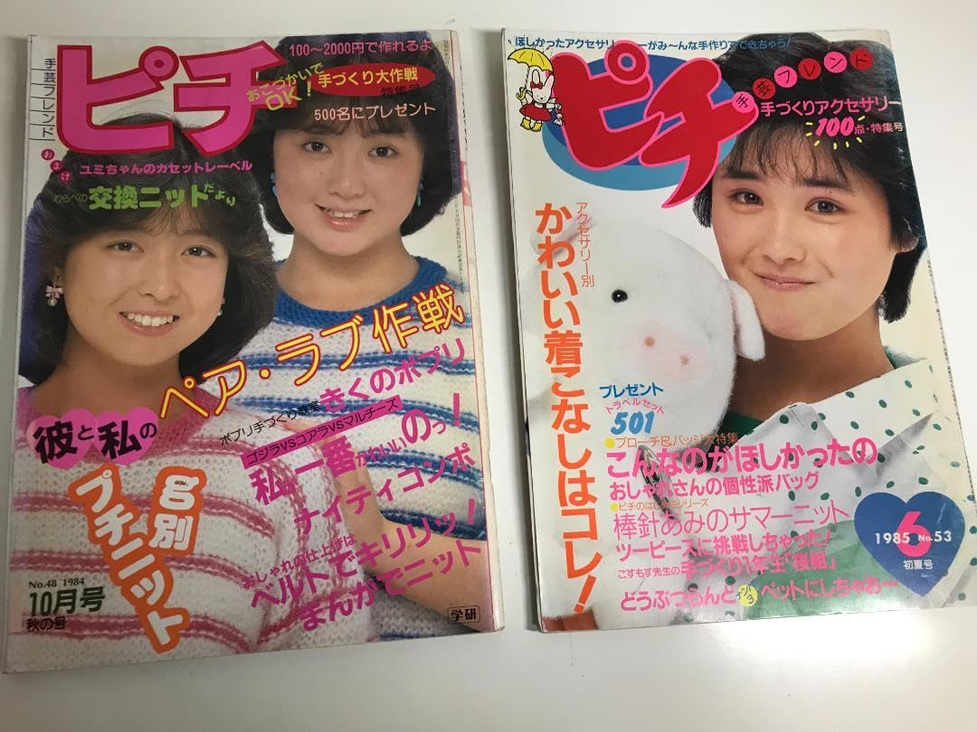 Amazon.co.jp: 合計8冊手芸フレンド ピチ レトロ雑誌 当時物手芸雑誌