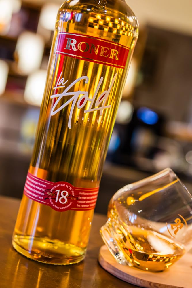 Grappa Riserva Invecchiata 18 Mesi La Gold Roner, 0,7 ℓ