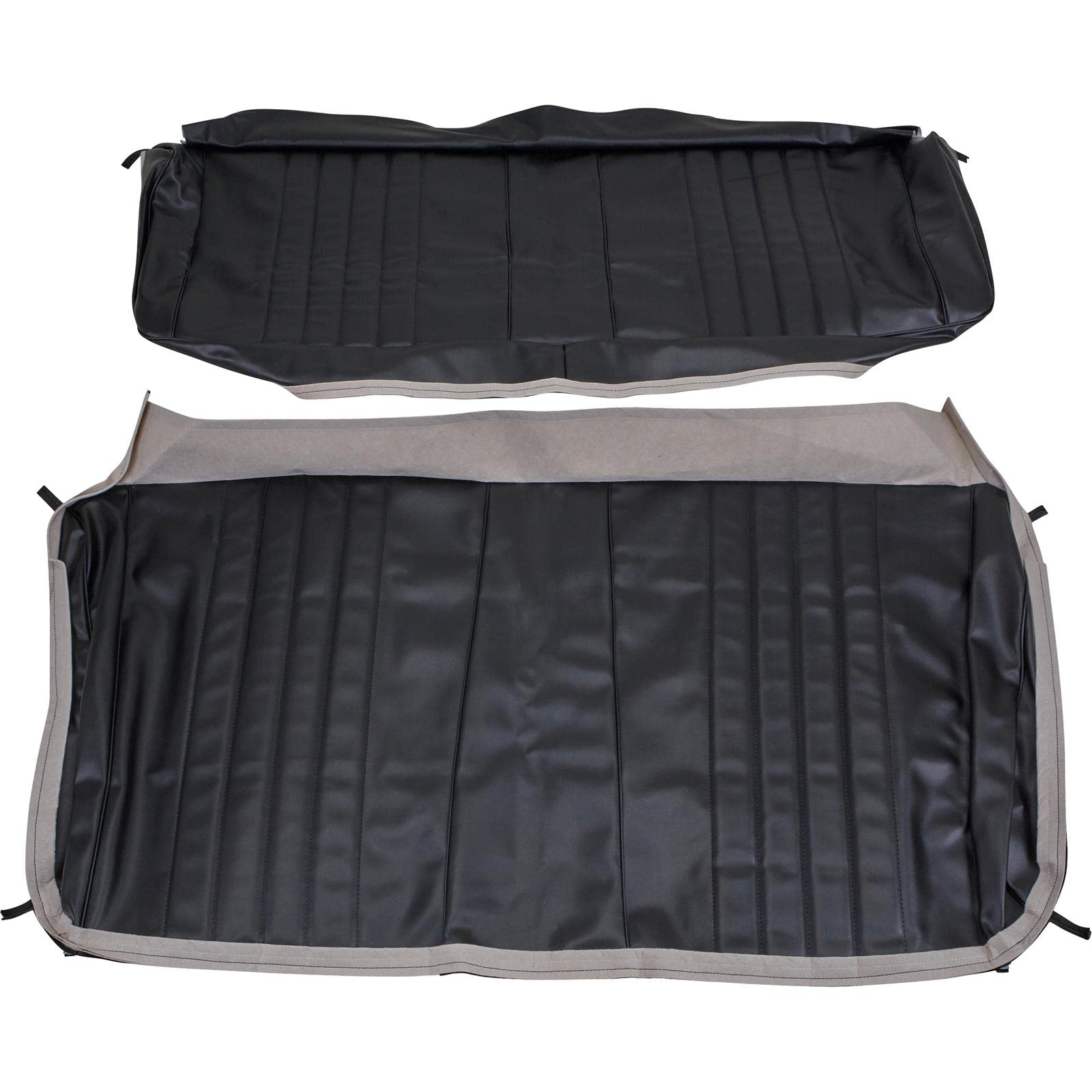 PUI68AS10C Rear Seat Cover 1968 Chevelle Coupe Black