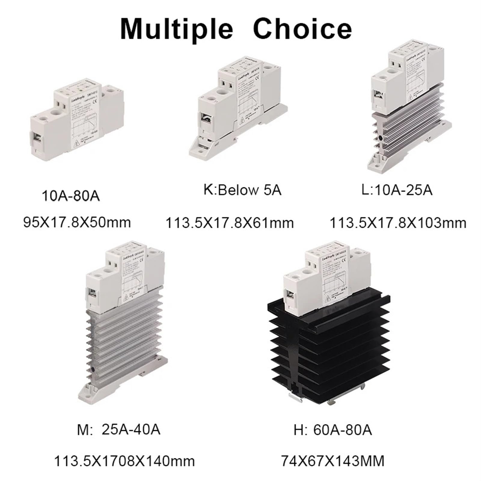 TRA48D10K AC SSR Solid State Relay Din Rail Holder 10A 42-480VAC Ouput Input 5V 12V 24V 32VDC LED Signal Remote Control Relay Industrial Electrical Relays