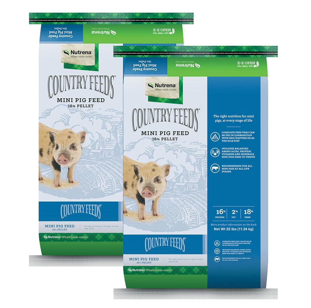 Nutrena Country Feeds Mini Pig Feed 16% Pellet 50 Pounds