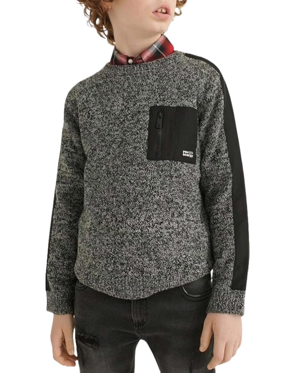 Generico Maglione Felpa Jersey per Ragazzo, Girocollo, Maniche Lunghe, Perfetto per Scuola, Tempo Libero e attività Quotidiane, Perfetto per Autunno, Inverno e Primavera