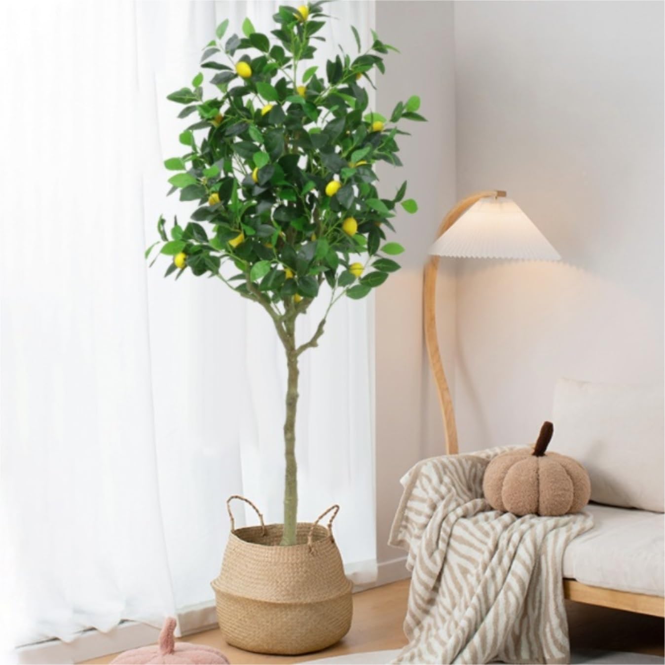 光触媒 人工観葉植物 ウォールグリーン フェイクグリーン レモンの木gj