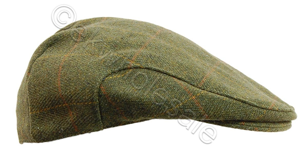Game Technical Apparel Dark/Green Childrens Tweed Cap - Bute - 50Cm