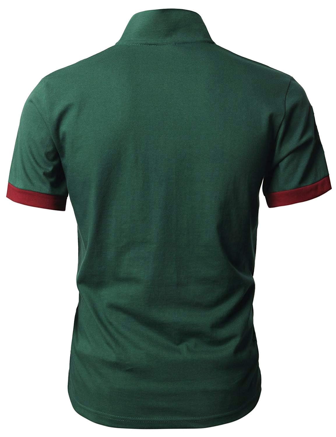 GNRSPTY Polo da Uomo Manica Corta Ricami Fulvi Casual Chic Poloshirt Camicia T-Shirt Estate