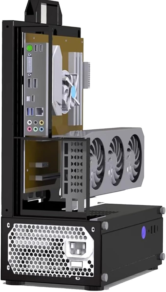 Gabinete PC Test Bench abierto para placas ATX portátiles miniatura 4