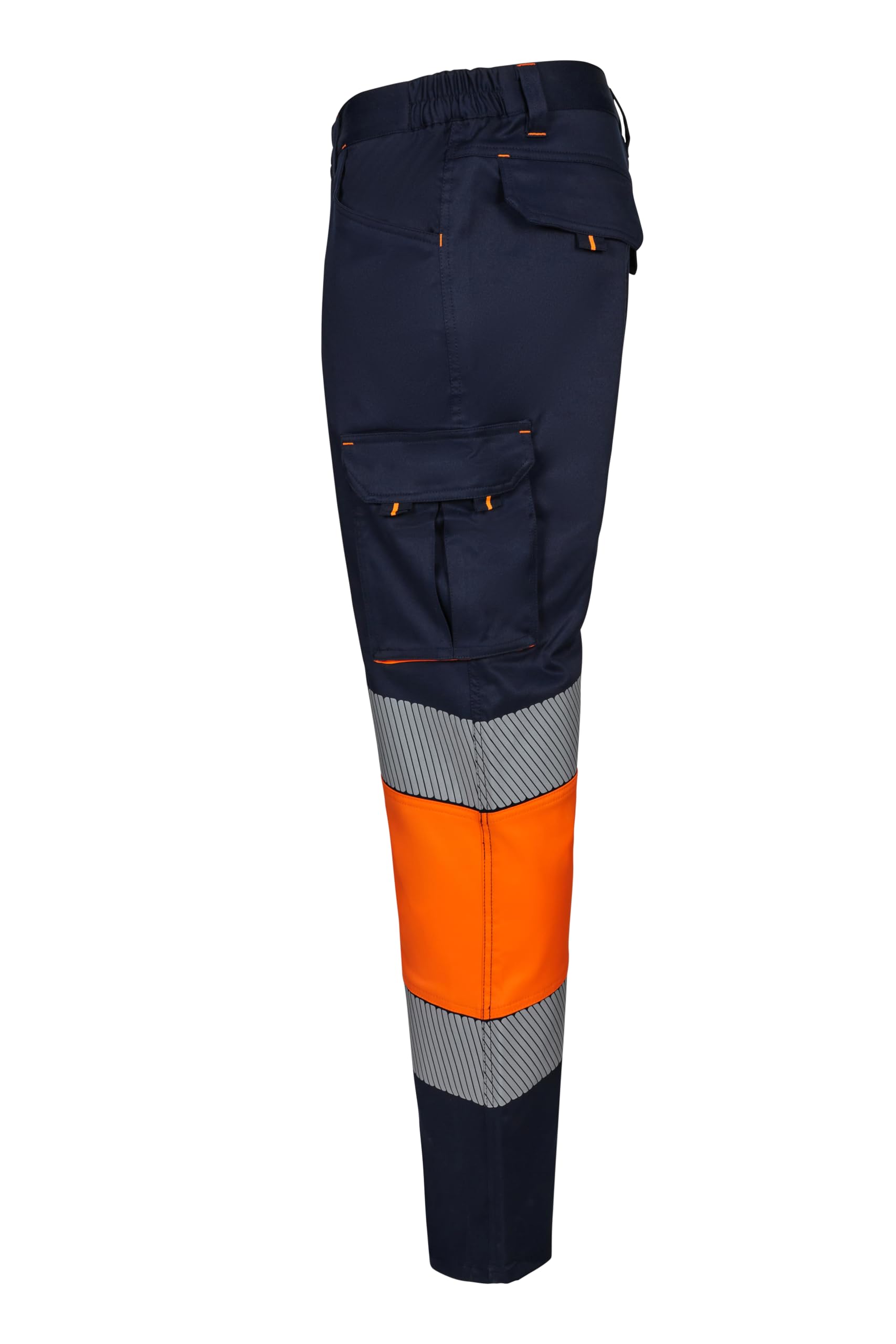 VELILLA Pantalón Stretch Bicolor Cinta Segmentada Pantalones de utilidades de Trabajo Unisex Adulto