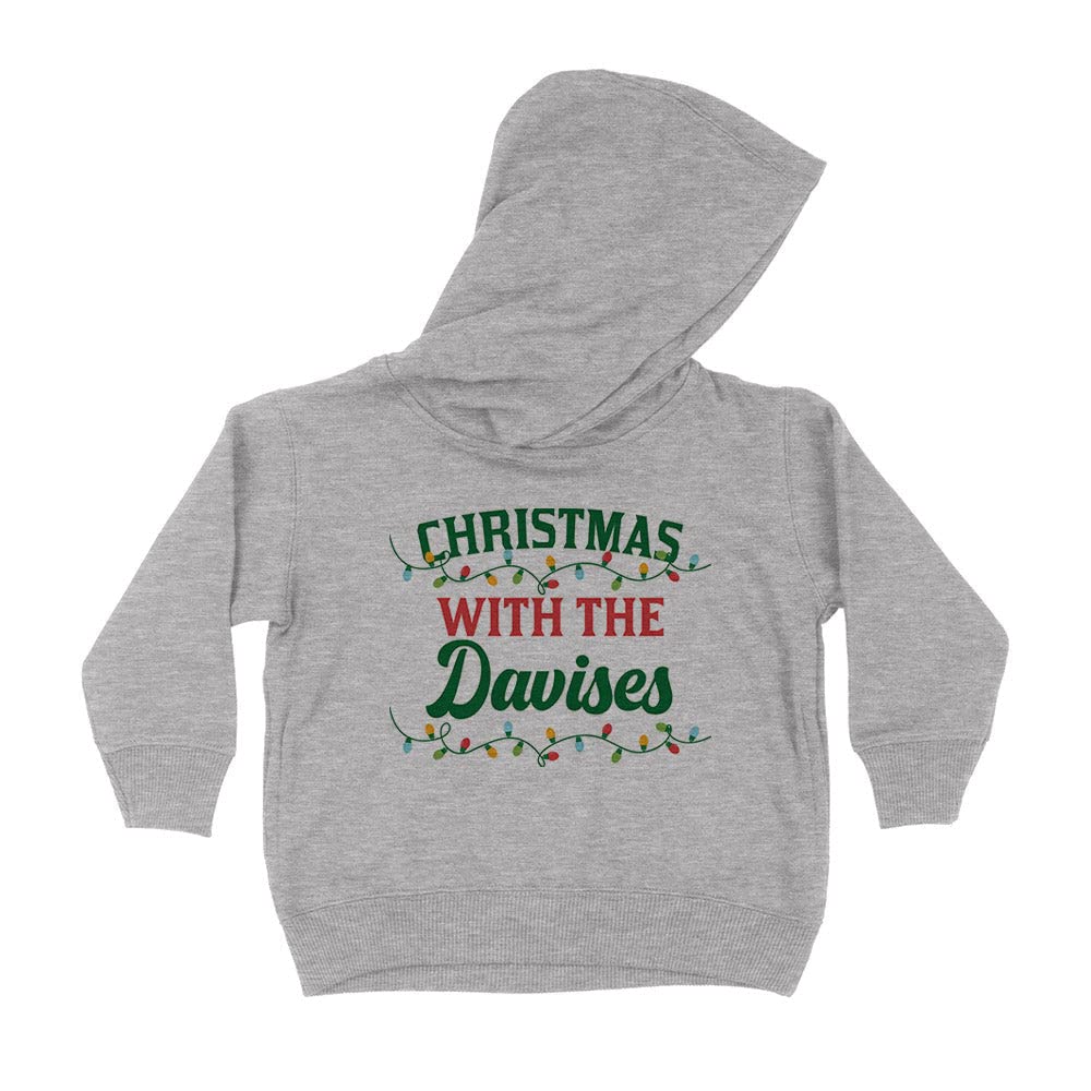 Christmas with The Davises Kids Hoodie Sweatshirt Toddler 5T Heather Grey