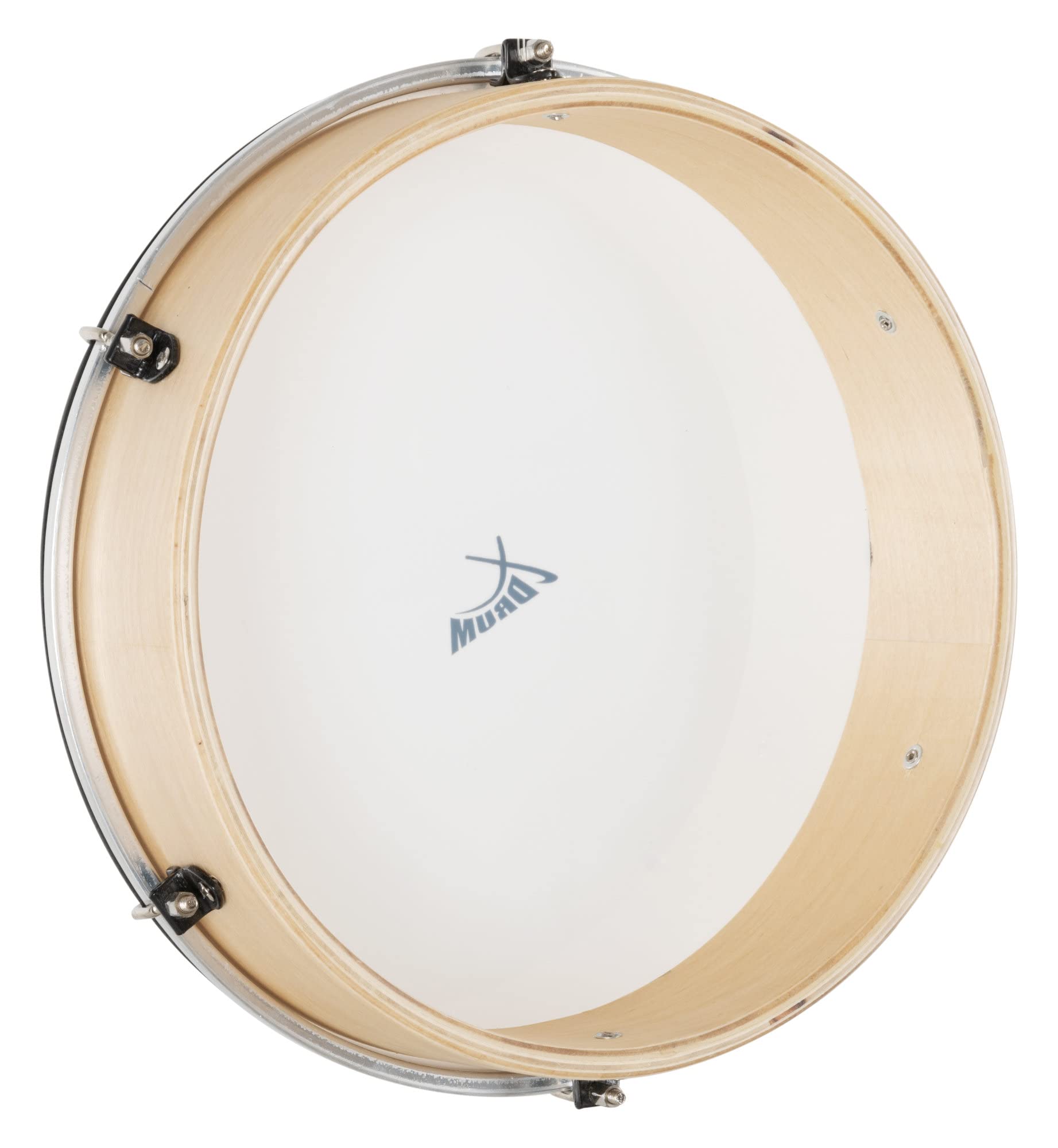 XDrum HTM-12K Tambor De Mano Con Baquetas Set De 3, Diámetro: 12" (30 | 5 cm), Piel resistente de poliéster, Marco de madera de arce, 6 tensores para afinar el tambor, Mango ergonómico, 8 cm