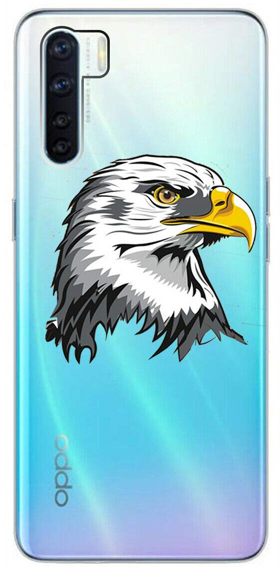 Mixroom - Cover Custodia Case In TPU Silicone Morbida Sfondo Trasparente Per OPPO A91 Fantasia Leone U802