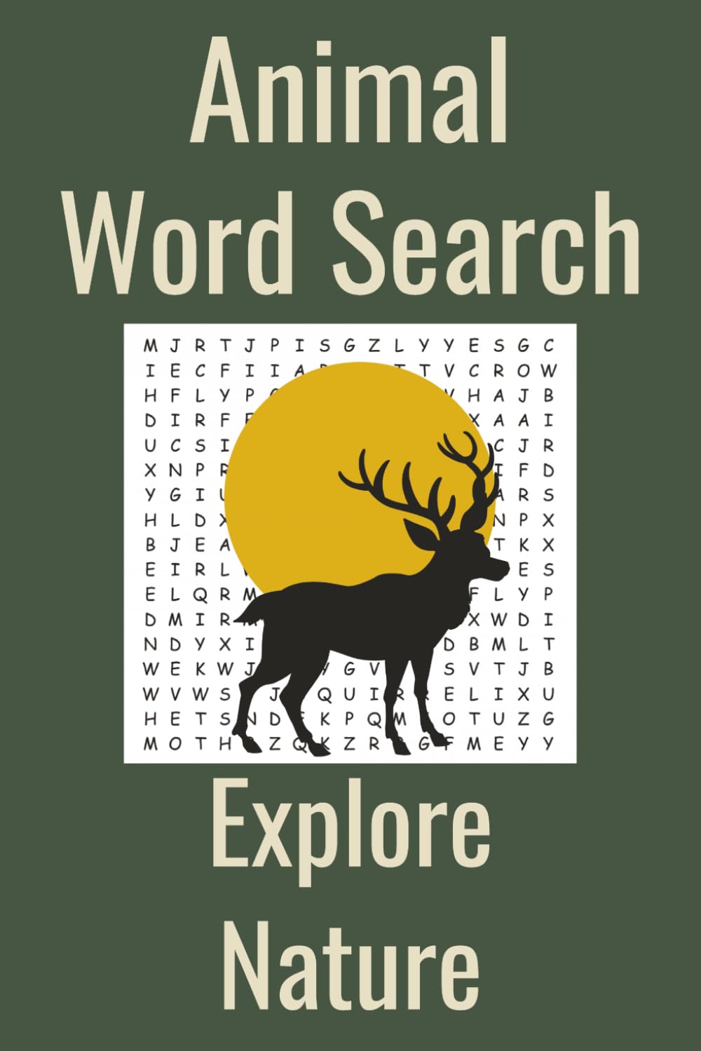 Animal word search puzzle book: word search puzzle with animals | Botton Tile | 6x9 inches, 110 pages | 50+ Puzzles | Solutions Included