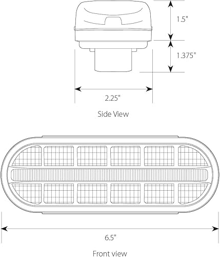 Miniatura 5 de GG Grand General 74851 Luz sellada (Oval Prime Spyder ámbartransparente 14 LED)