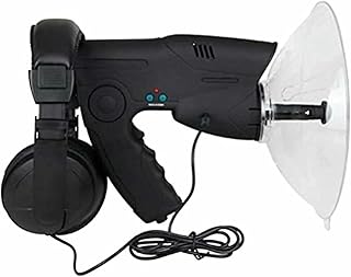 Parabolic Microphone Monocular, Sound Amplifier Ear Bionic Listening Device, Long Range Listening Device up to 300 FT 8X Magnification