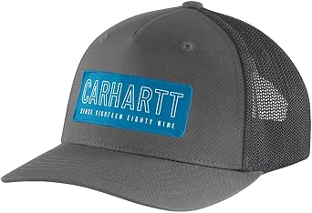 Carhartt Mens 106130 Rugged Flex Canvas Mesh-Back 1889 Patch Cap