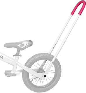 Children Bike Safety Trainer Handle Balance Push Bar, Universal Fit, Sturdy High-Carbon Steel Construction,Height-Adjustable for Parents, Great for Park Practice & Most Kids Bikes
