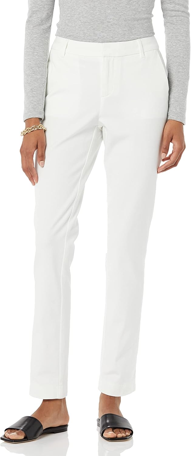 Amazon Essentials Women's Bi-Stretch Full Length Straight Leg Pant