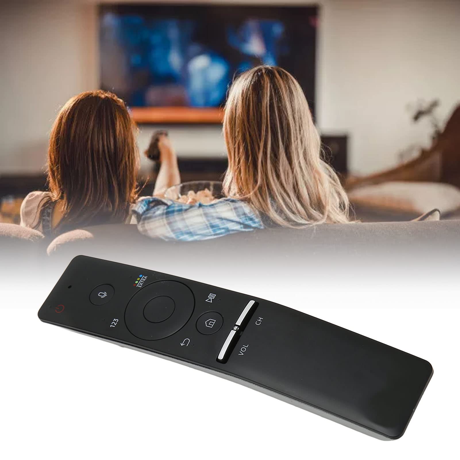 Telecomando TV Compatibile Universale Sostituisci per UN65KS9500FXZA UN65KS950DF UN65KS9800F con Comando Vocale BT, Facile da Accoppiare, Funzione Vocale, Comodo