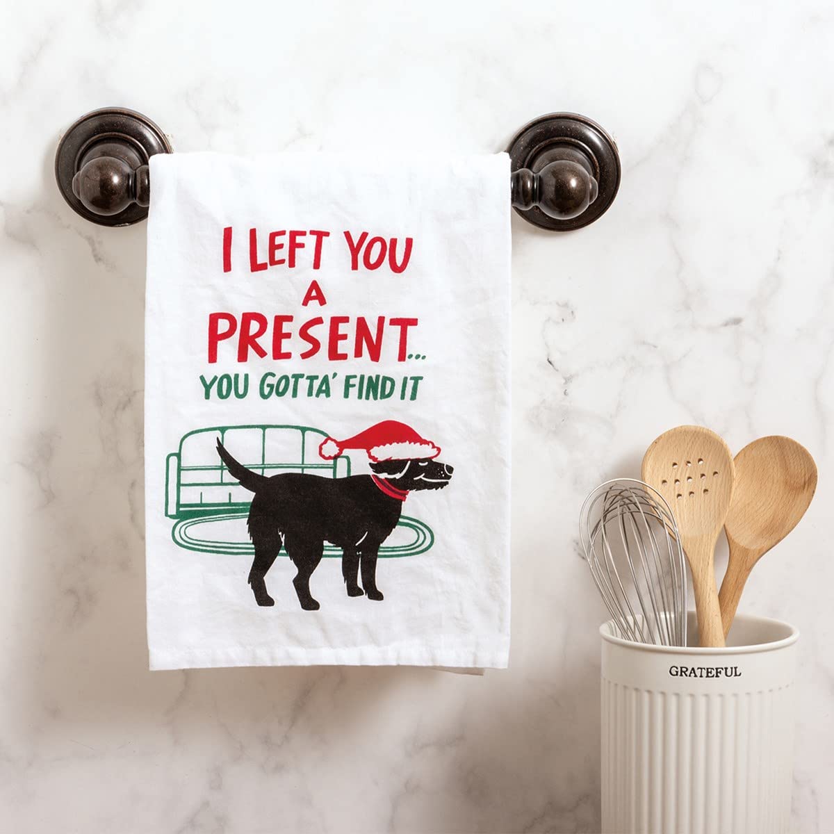 Toalla de cocina - Left A Present You Gotta Find It