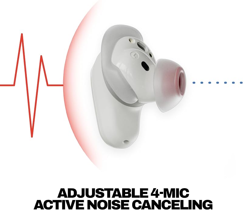 Skullcandy Method 360 ANC Wireless Earbuds with Sound by Bose - Bone image 3