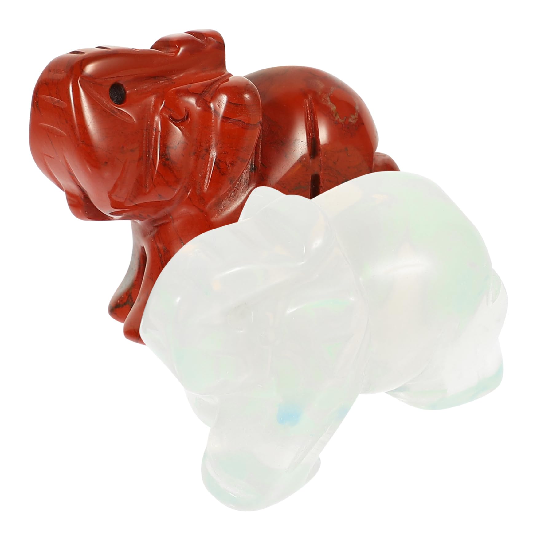 Cabilock 6piezas Estatua De De De Cuarzo Decoración Feng Shui para y Jade Adorno De para Mesas y
