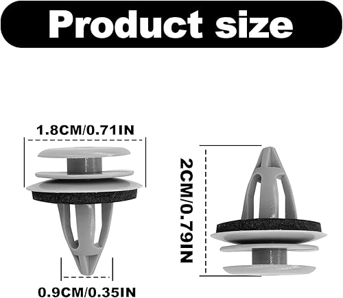 Miniatura 2 de 30 piezas de nylon gris puerta Trim Panel Retenedor Compatible con BMW 51418224781 51410407983 51430141025