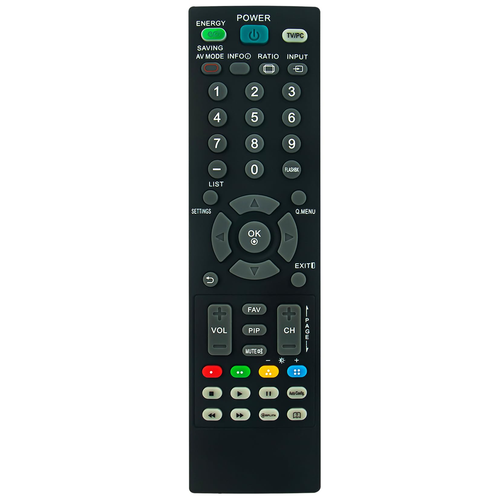 Télécommande AKB73655824 pour moniteur TV LG 24MA32D et 24MA31D