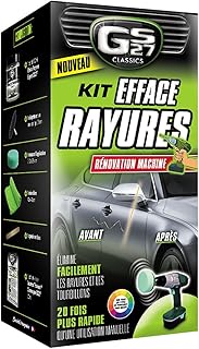 GS27 - Kit Efface Rayures Voiture en Mousse- À Utiliser Avec Une Perceuse - Élimine Facilement Les Rayures De La Carrosserie